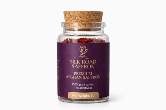 Afghan Saffron Threads 3g - ISO 3632 Grade I Lab Tested